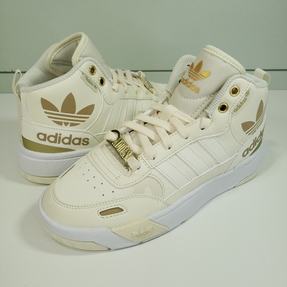 Adidas Post Up H00218 Cloud White Metallic Gold Running Casual Fashion Sneakers - Picture 1 of 12